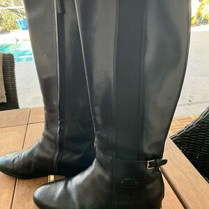 Tory Burch Black Over the Knee Boots